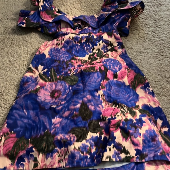 Zimmerman high Tide Frilled Mini Dress In Floral Print - Picture 5 of 8